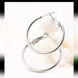 Silver Hoop Earrings